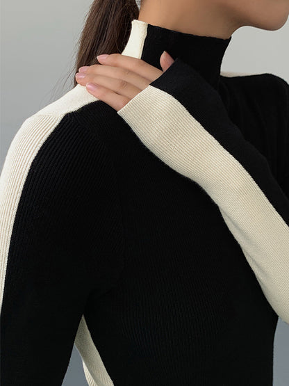 Tabea – Wendbare Strickoberteil in zwei Farben