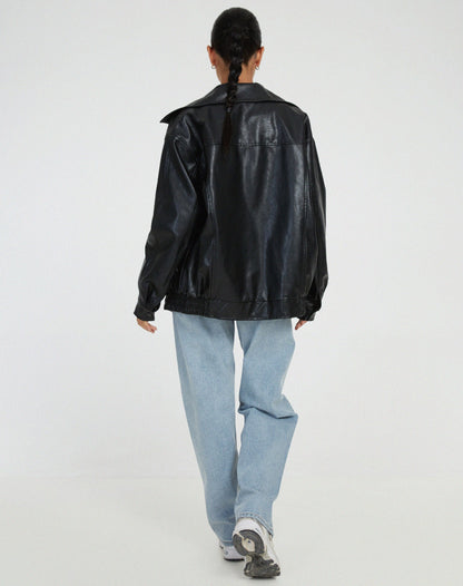 Anouk – Weite Damenlederjacke