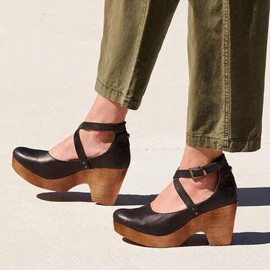 Isabelle – Mary Jane Schuhe mit Block-Absatz