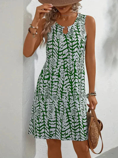 Tabea – Sommer-Minikleid mit Aufdruck