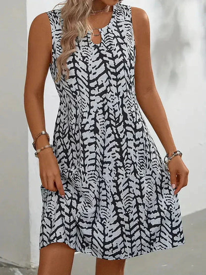 Tabea – Sommer-Minikleid mit Aufdruck