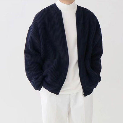 Ronan – Herren Cardigan im Strickmuster