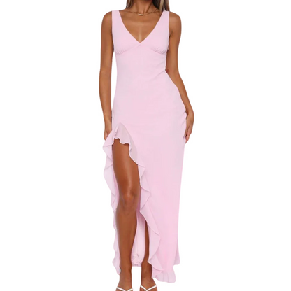 Chloe – Elegantes Abendkleid mit V-Ausschnitt