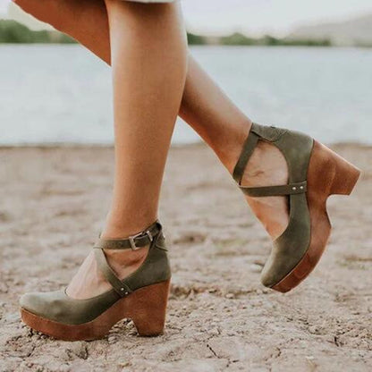 Isabelle – Mary Jane Schuhe mit Block-Absatz