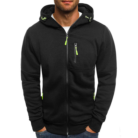 Bilbo - Vielseitiger Männerpullover mit Kapuze und Reißverschluss