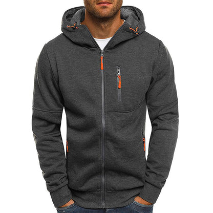 Bilbo - Vielseitiger Männerpullover mit Kapuze und Reißverschluss