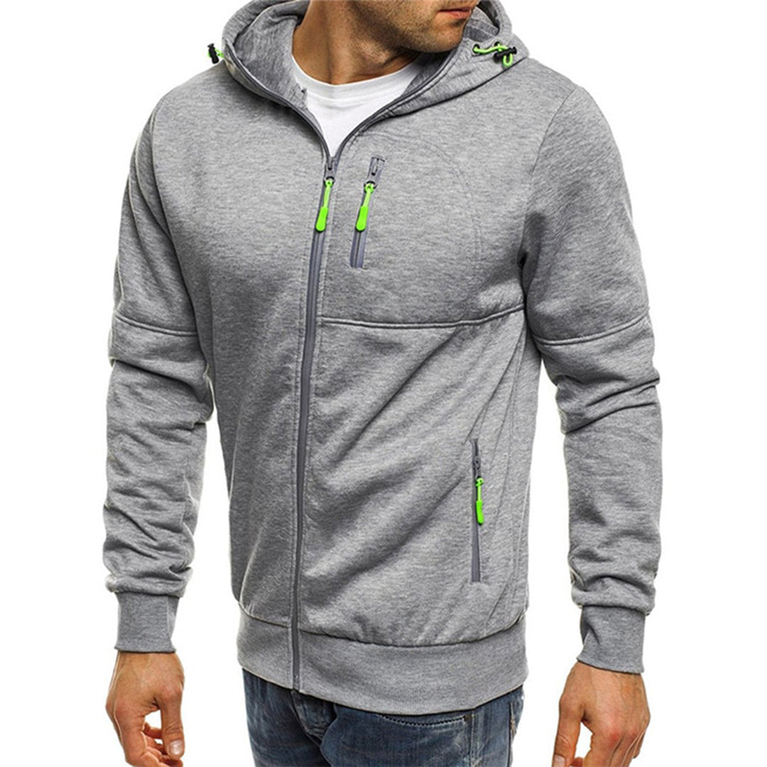 Bilbo - Vielseitiger Männerpullover mit Kapuze und Reißverschluss