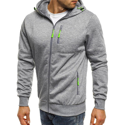 Bilbo - Vielseitiger Männerpullover mit Kapuze und Reißverschluss
