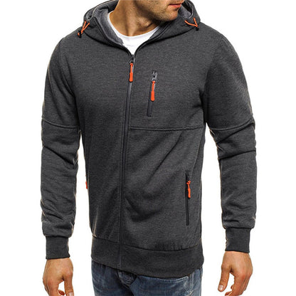 Bilbo - Vielseitiger Männerpullover mit Kapuze und Reißverschluss