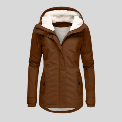Dixie - Warme Damen-Regenjacke mit Kapuze