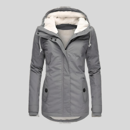 Dixie - Warme Damen-Regenjacke mit Kapuze