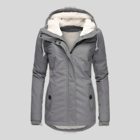 Dixie - Warme Damen-Regenjacke mit Kapuze