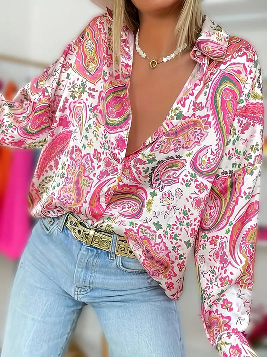Pamela – Vintage-Bluse mit edlem Paisley-Muster