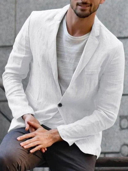 Mario – Moderner Blazer aus Leinen
