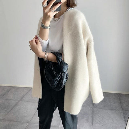 Poppy - Schicke lange Strickjacke