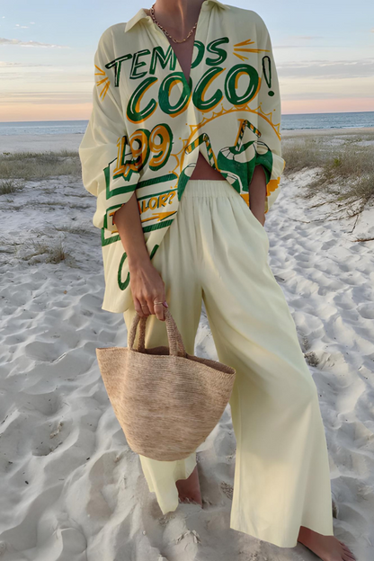 Thalia - Set mit Resort-inspiriertem Druck