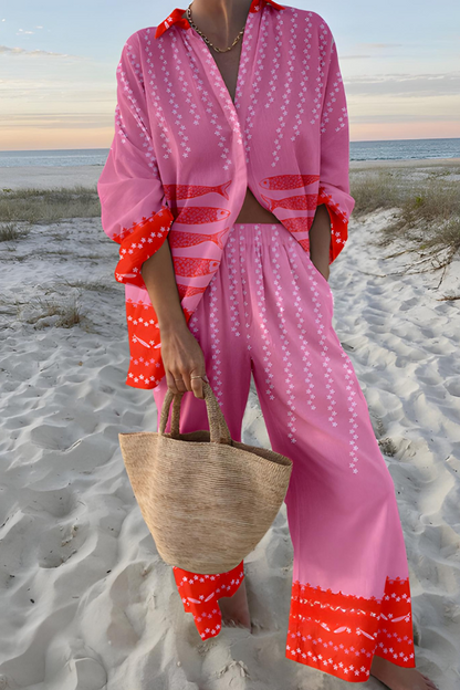 Thalia - Set mit Resort-inspiriertem Druck