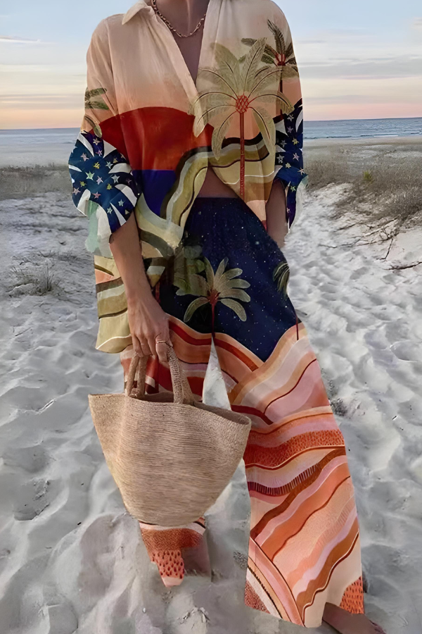 Thalia - Set mit Resort-inspiriertem Druck