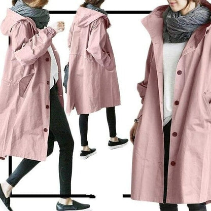 Maren – Damen Trenchcoat Leicht Wasserdicht