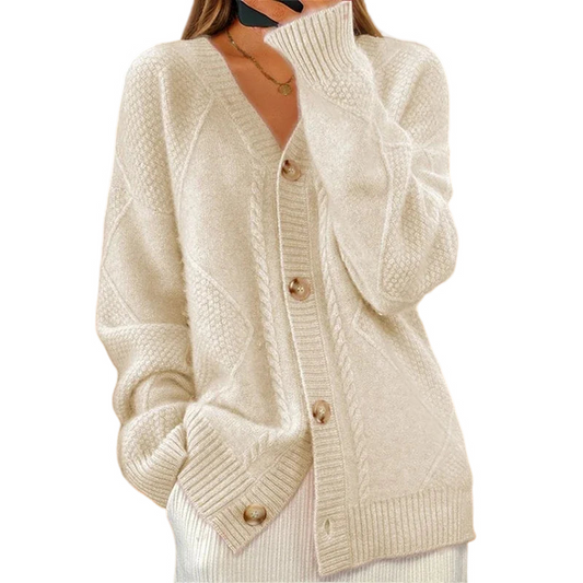 Eloise - Eleganter Strick-Cardigan mit feiner Knopfleiste