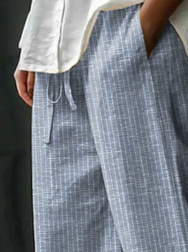 Elaine – Gestreifte Hose mit Taschen