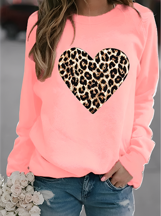 Daniella - Bequemer Damenpullover mit Herzdesign