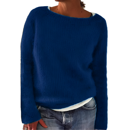 Angelia - Bequemer, warmer Damenpullover aus weichem Strick