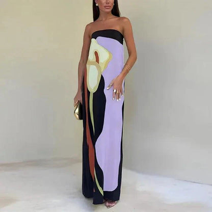 Lena - Schulterfreies langes Kleid