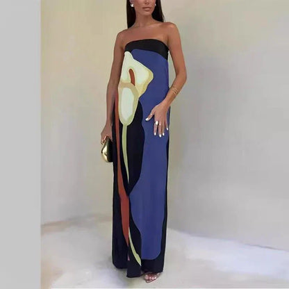 Lena - Schulterfreies langes Kleid