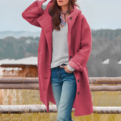 Charmaine - Schicker, warmer langer Frauenmantel