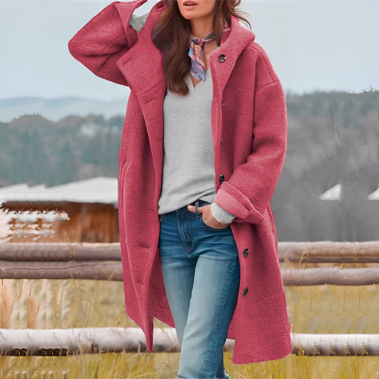 Charmaine - Schicker, warmer langer Frauenmantel