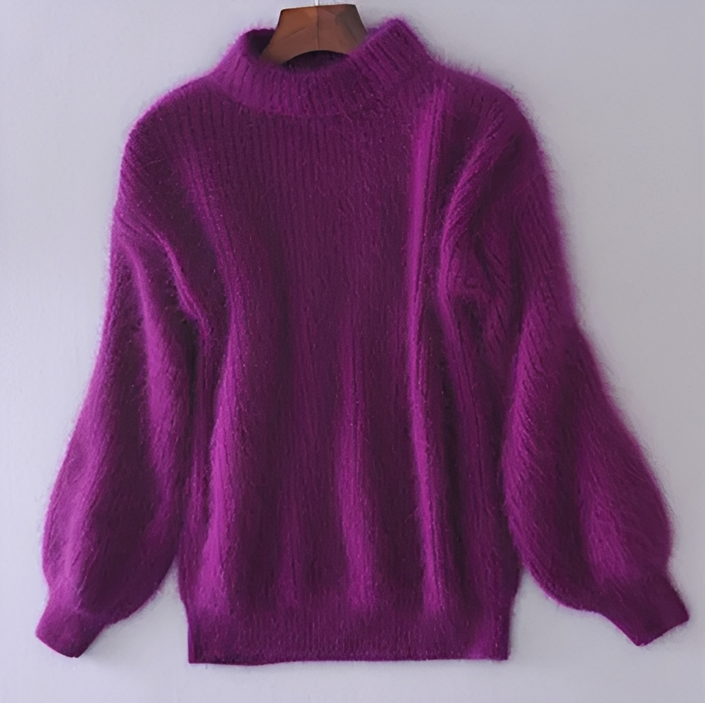 Brenda – Vintage Pulli im Angora-Look