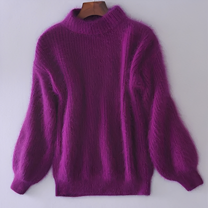 Brenda – Vintage Pulli im Angora-Look