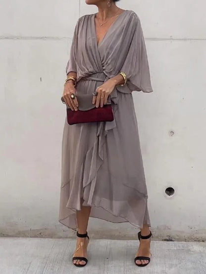 Amara – Bedrucktes ärmelloses Maxikleid