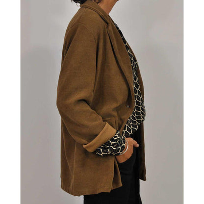 Meriva - Frauenbluse mit V-Ausschnitt und Knöpfen, locker