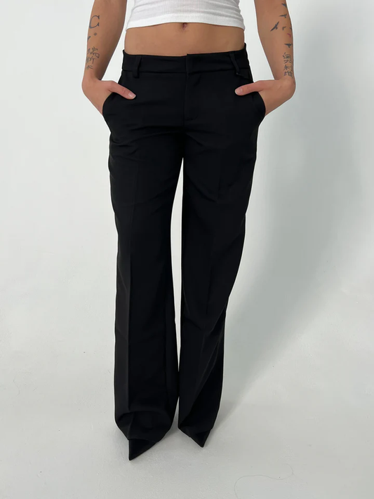 Vittoria – Hosen mit Hohem Bund und Weiten Beinen und Taschen