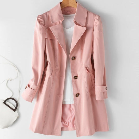 Helena – Damen-Trenchcoat mit einem Knopf