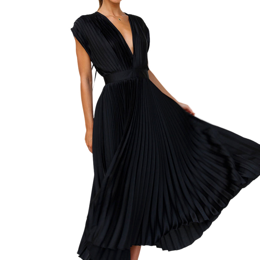 Georgia - Elegantes ärmelloses Damenkleid mit V-Ausschnitt