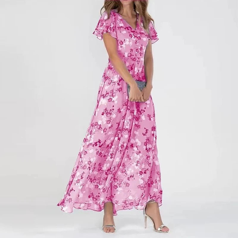 Vicky – Maxi-Blumenkleid
