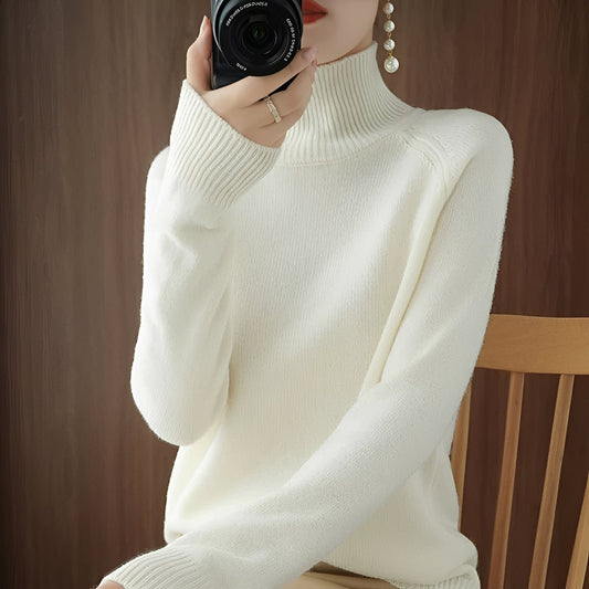 Ulyssa - Eleganter Frauen-Kaschmir-Rollkragenpullover