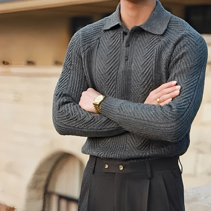 Darius – Langer Arm gestrickter Pullover