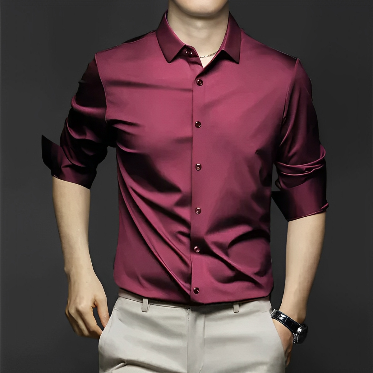 Ryan – Knitterfreies Hemd mit Stil für Herren