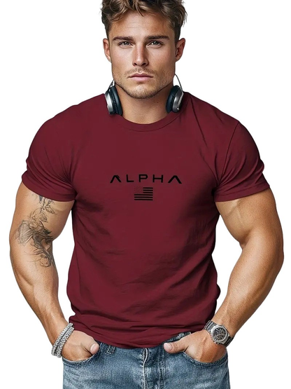 Neal - Einfaches Herren T-Shirt mit Rundkragen