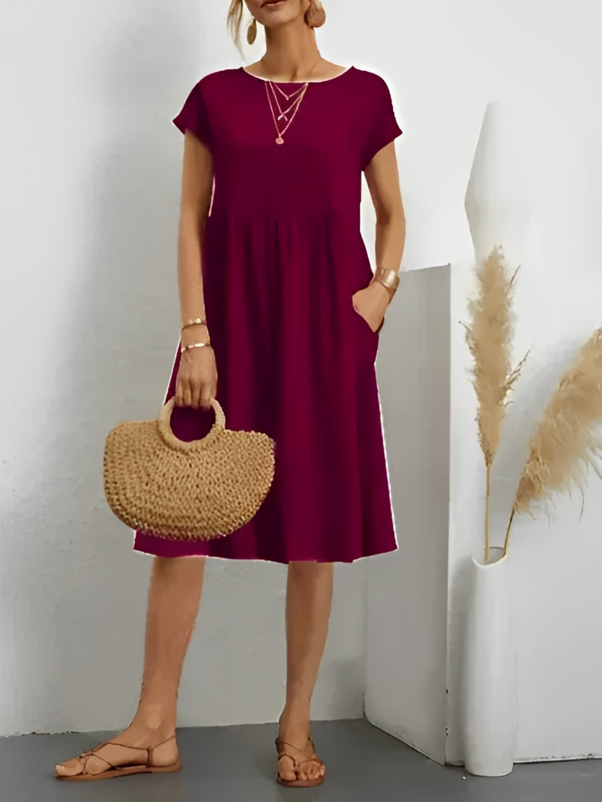 Amira – Schickes Sommerkleid mit Ärmeln