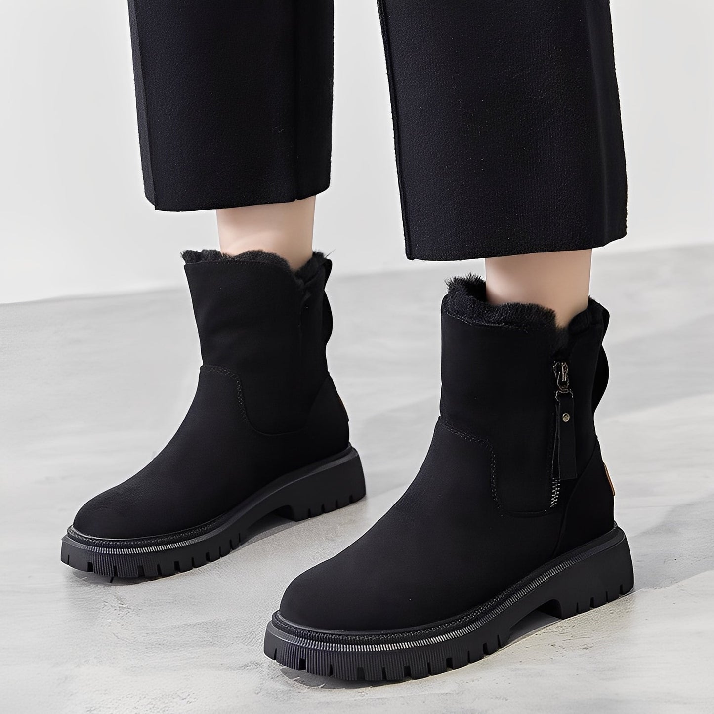 Raschelle - Stylische, leichte Damenstiefel mit Fleecefutter
