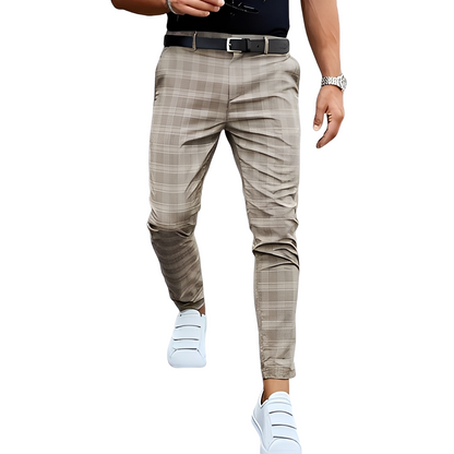 Deacon - Herrenhose im lockeren Slim-Fit mit Karos