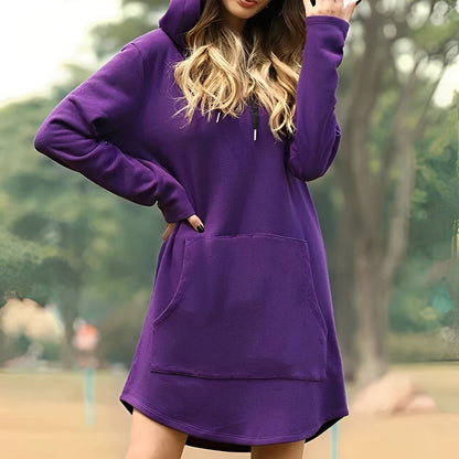 Lorraine - Komfortables langes Kapuzenkleid für Damen