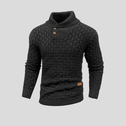 Eldon - Stilvoller Herrenpullover mit Knöpfen