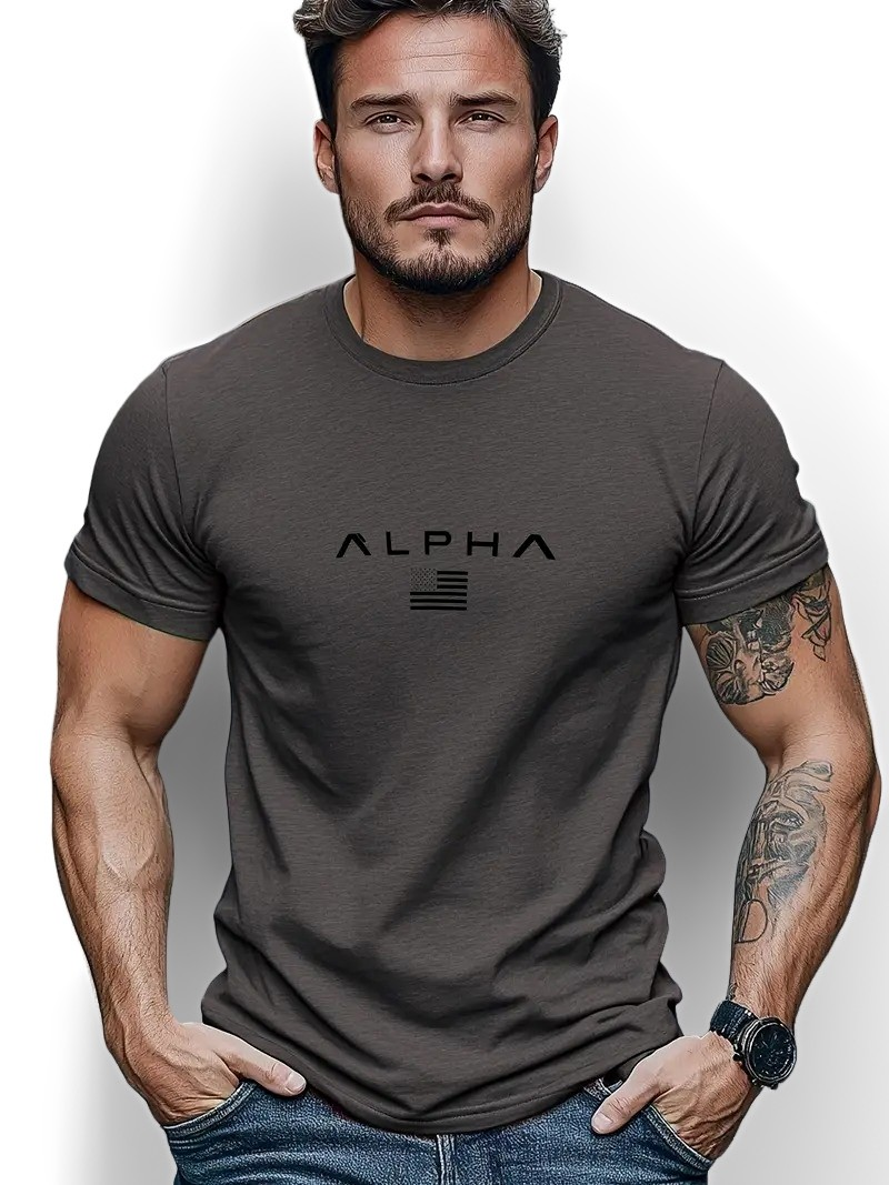 Neal - Einfaches Herren T-Shirt mit Rundkragen