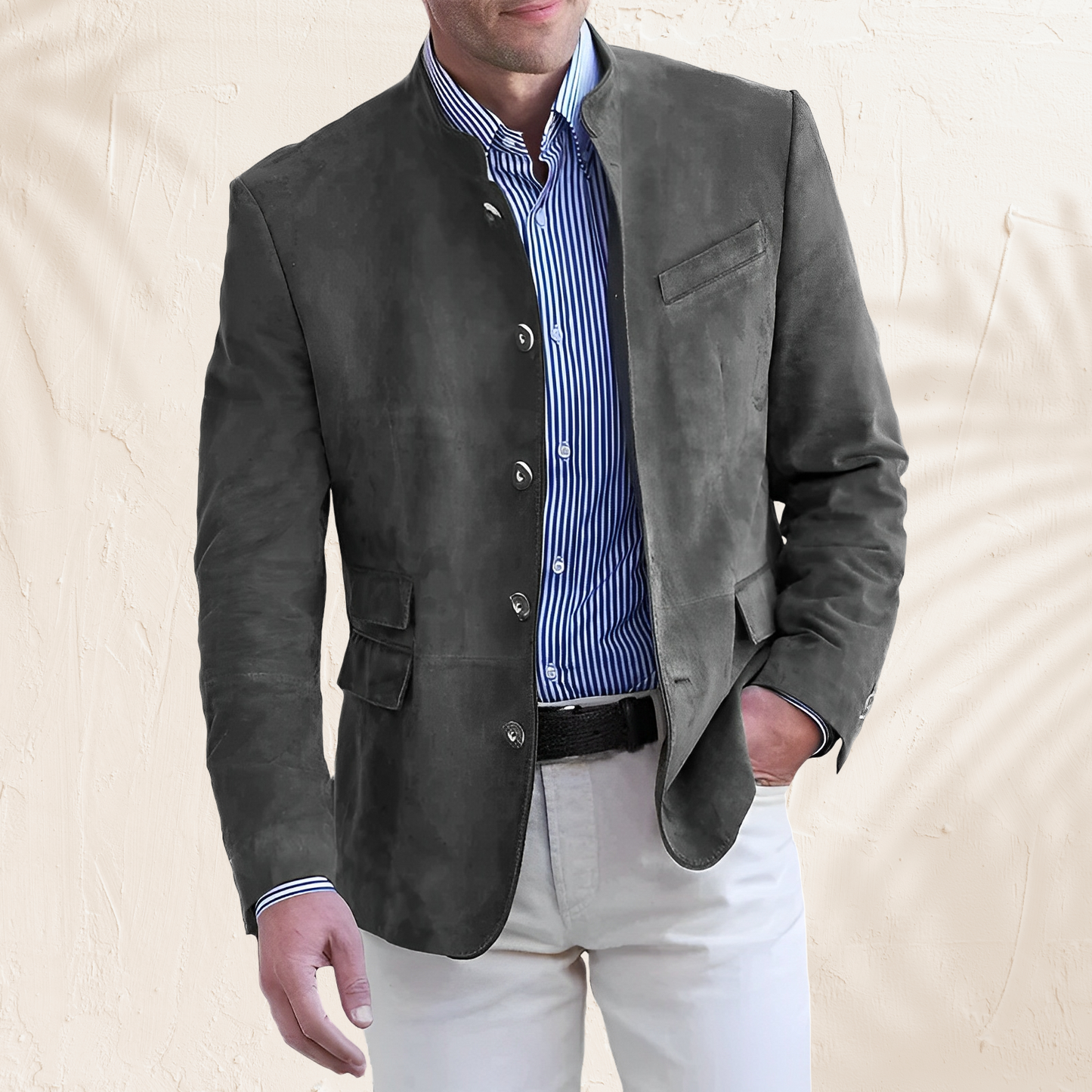 Philip – Herbstjacke mit Knopfleiste für Herren